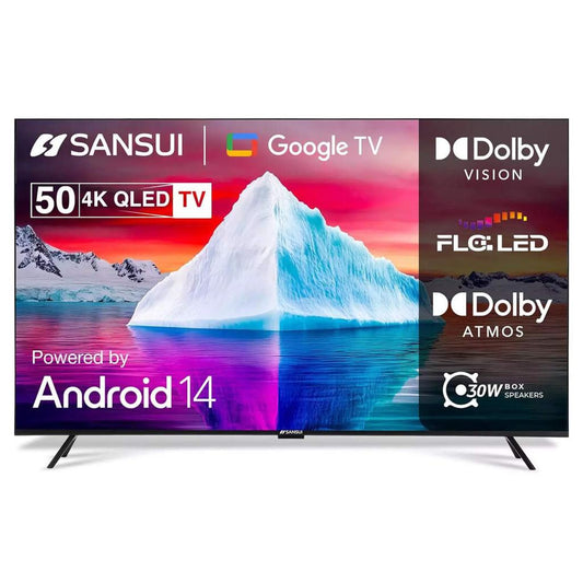 SANSUI QLED Smart TV 43" SS43LTQ502 | Full HD QLED | Google TV | HDR10 | Dolby Audio | Bezel-Less Design