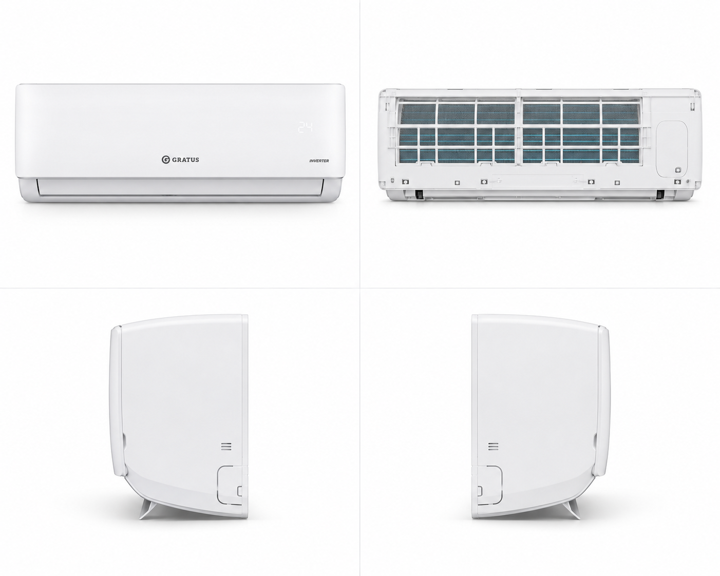 GRATUS 1.5 Ton Split Air Conditioner GSAC18TMC | Rotary Compressor | R410A Refrigerant | 18000 BTU Cooling Capacity