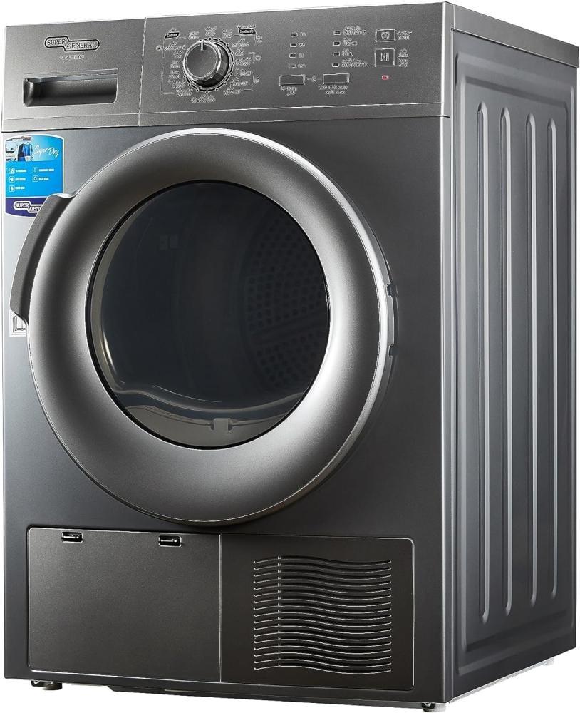 Super General SGD8800DDS 8kg Front Load Condenser Dryer – Fully Automatic with 16 Programs & Humidity Sensor