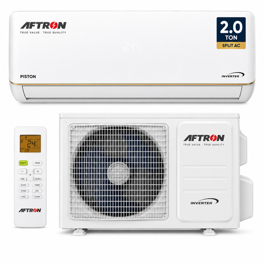 AFTRON 2.0 Ton Split Air Conditioner – AF-W-2460 | Heavy-Duty Piston Compressor Cooling