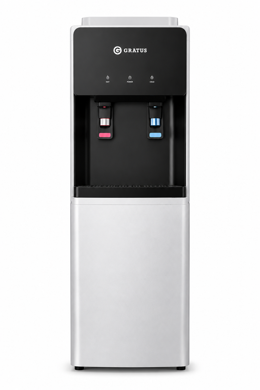 GRATUS Bottom Load Water Dispenser GWD3132ACRCW | Hot, Cold & Normal Water | Child Safety Lock | Premium Bottom