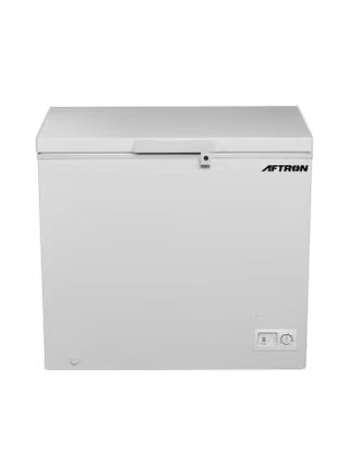 Aftron 220L Chest Freezer AFF2220H | Single Door | R600a Refrigerant | White | UAE