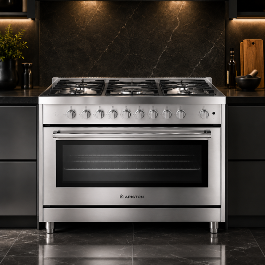 ARISTON ARR9GGF23129XME 90CM Gas Cooker with Air Fryer – Professional Cooking Performance for Modern Kitchens