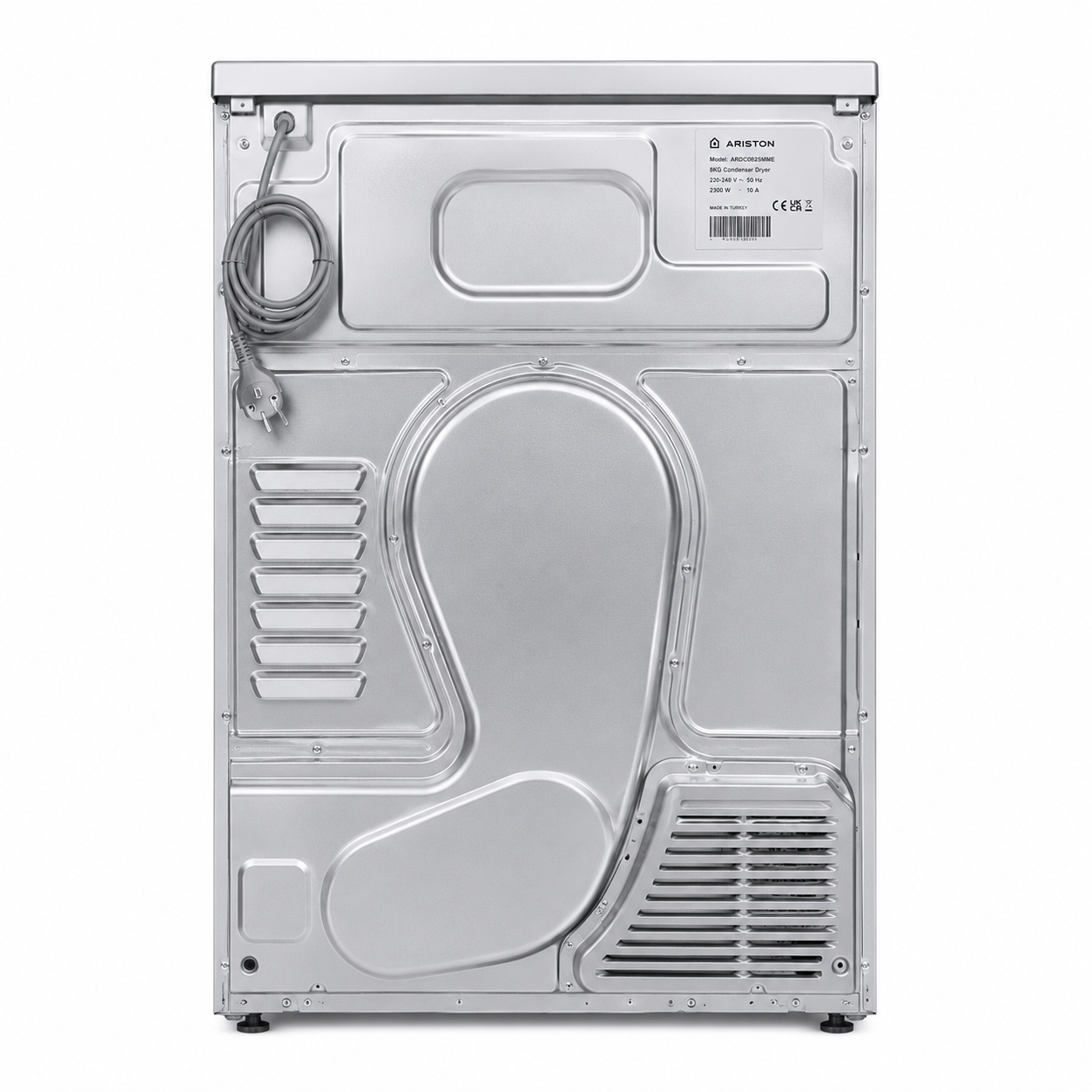 ARISTON Condenser Dryer 8KG ARDC082SMME – Efficient Sensor Drying with 15 Programs