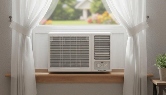 Krome KR-AWR24ST3 2 Ton Window Air Conditioner – 24,000 BTU Rotary Compressor | Cool Only | White