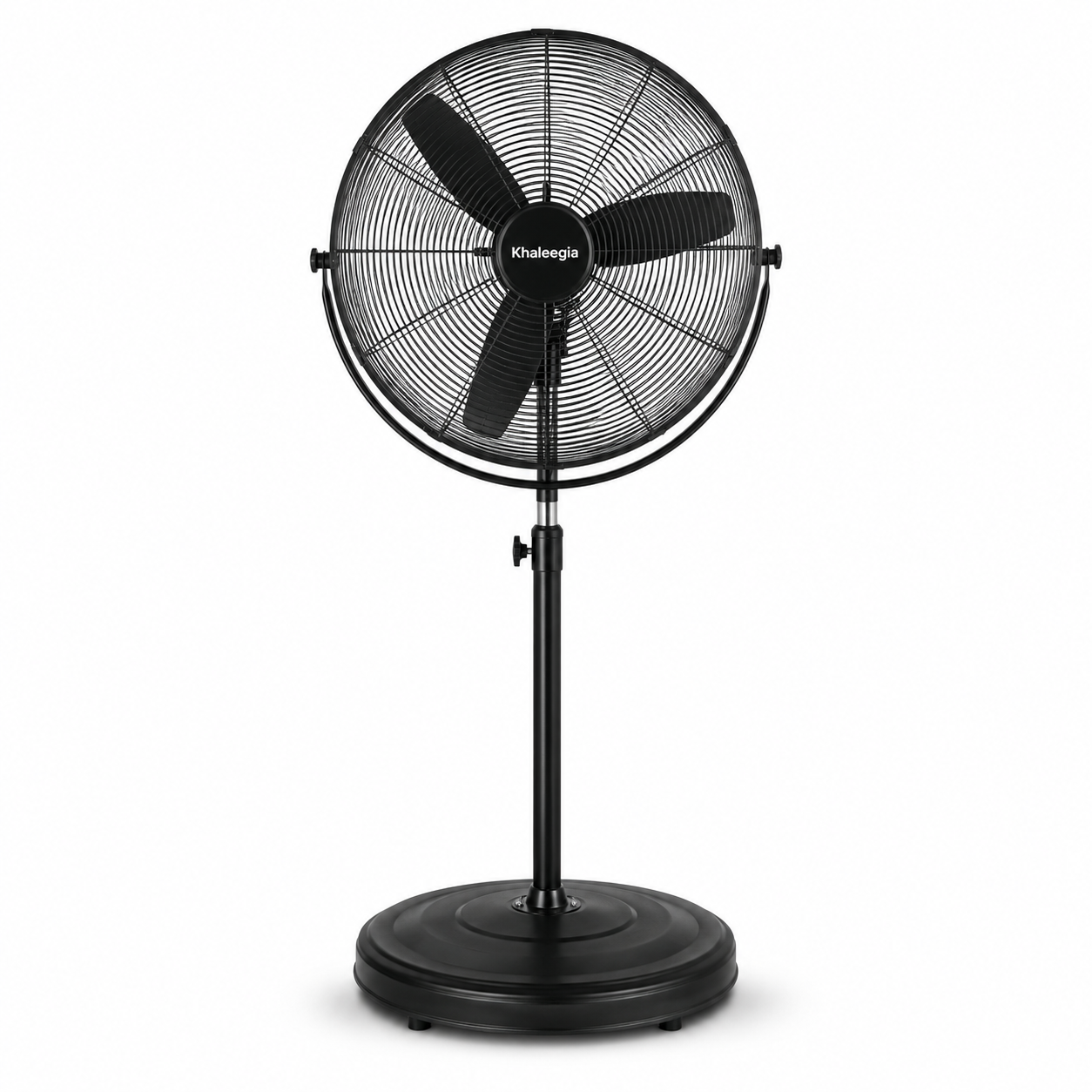 Khaleegia KPF-24 Heavy Duty 24 Inch Stand Fan | 150W Industrial Pedestal Fan with 6600 CFM Airflow