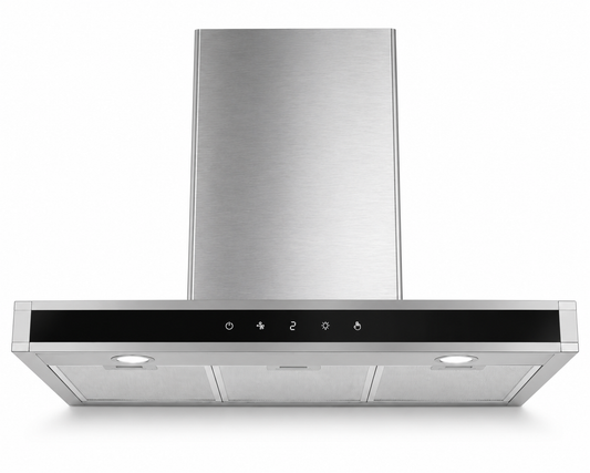 Midea E90AEW2A43 90cm Chimney Cooker Hood | Stainless Steel | 650m³/h Extraction | Touch Control | UAE