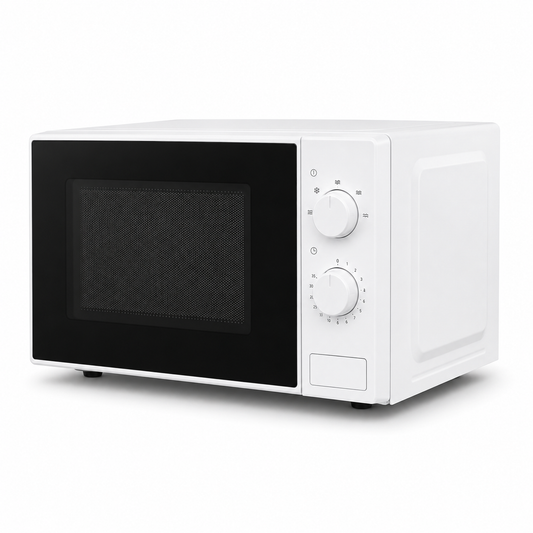 Midea 20L Solo Microwave Oven MO20MWH | 700W | Manual Control | White | UAE