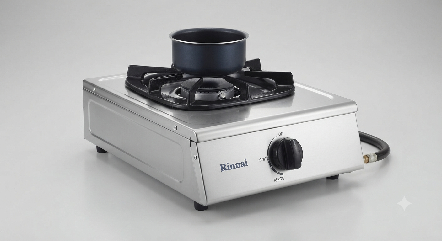 Rinnai 1 Burner RV110RI | Compact Gas Stove | Easy Ignition | Durable Tabletop Burner | UAE