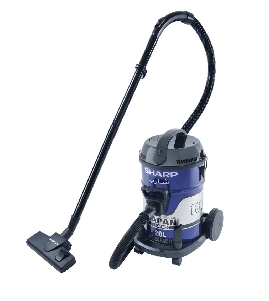 SHARP Vacuum Cleaner 20L EC-CA1820-Z | 1800W | Wet & Dry | Japan Technology | Stainless Steel Tank