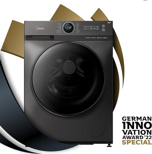 Midea 10kg Front Load Washing Machine MF200W100WBT-GCC | 1400 RPM | BLDC Inverter | WiFi | Steam Care | UAE