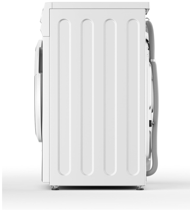 Midea 6kg Front Load Washing Machine MF100W60W-GCC | 1000 RPM | Hygiene 90°C | Quick Wash | White | UAE
