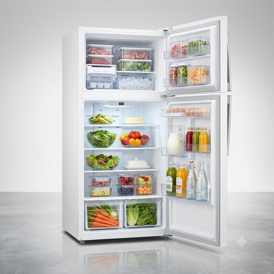 Samsung Top Mount Refrigerator RT58K7057SL (RT81 Series) | 588L | Easy Clean Steel | Twin Cooling Plus™ | Digital Inverter | 5 Conversion Modes
