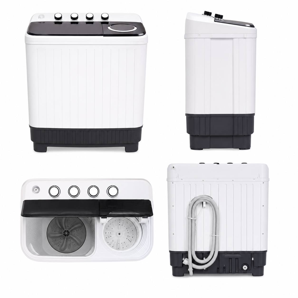 STAR TRACK Twin Tub Semi-Automatic Washing Machine 20KG SW2000W1-TK | Heavy-Duty Top Load Washer with Spin Dryer
