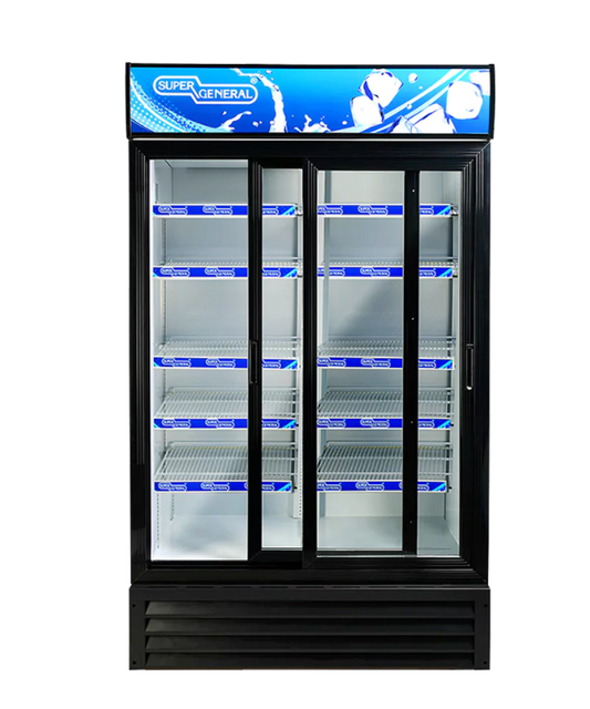 Super General SGSC1020AIF 1000L French Door Showcase Chiller – Commercial Display Refrigerator