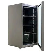 Yamada YCC110G 93L Glass Door Refrigerator| Single Door Beverage Cooler with LED Light & Lock