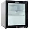Yamada YCC60G 49L Glass Door Mini Refrigerator | Single Door Beverage Cooler with LED Light & Lock