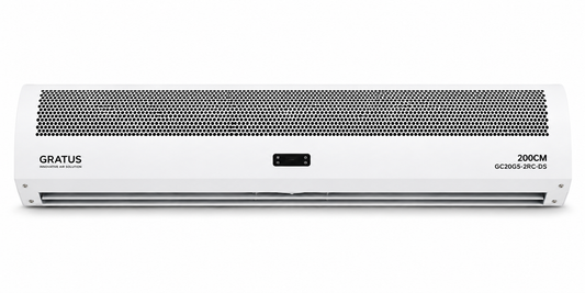 GRATUS Air Curtain 200CM GC20G5-2RC-DS | Commercial Remote Control Air Curtain with Door Sensor | 6.5FT Industrial Air Barrier