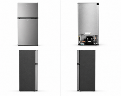 GRATUS 111L Single Door Refrigerator GRFDD111HCX1 | Inox Finish | Compact Direct Cool Fridge with Separate Chiller