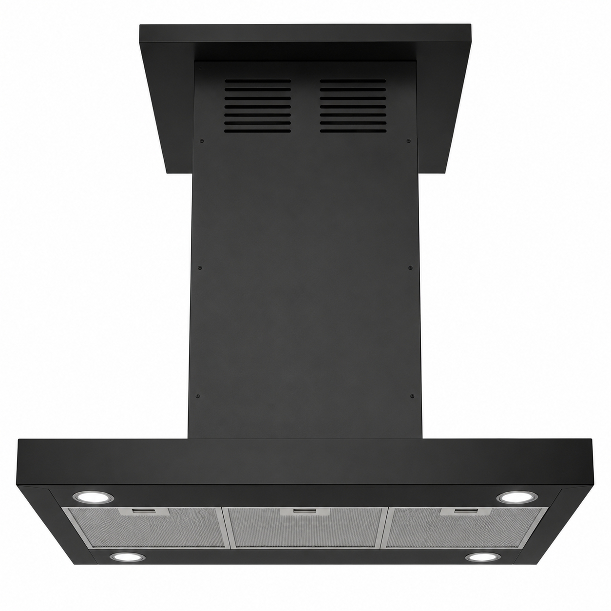 Baumatic Island Cooker Hood 90cm BMECH9WTBL – Premium Ceiling Mounted Kitchen Chimney Hood