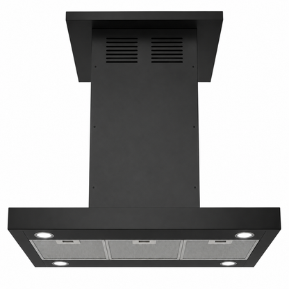 Baumatic Island Cooker Hood 90cm BMECH9WTBL – Premium Ceiling Mounted Kitchen Chimney Hood