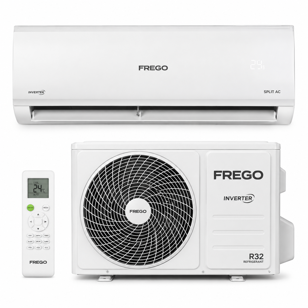 Frego FRMHW018ROT3C 1.5 Ton Split Air Conditioner | Rotary Compressor | 1 Star Energy Rating | Powerful Cooling | Heat & Cool AC