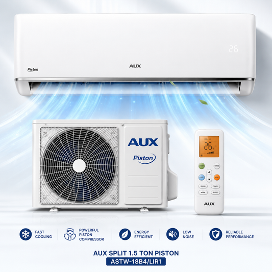AUX Split AC 1.5 Ton Piston ASTW-18B4/LIR1 – 18000 BTU Rotary Compressor Air Conditioner