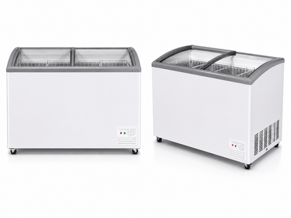 Feroli FE-ICF500CG Chest Ice Cream Freezer 500L Commercial Glass Top Freezer