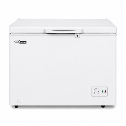 Super General SGF244HE 250L Chest Freezer – Heavy Duty Deep Freezer with Lock & Key