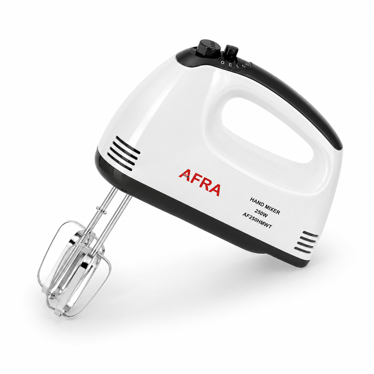 AFRA AF-250HMWT 250W Hand Mixer – 5 Speed Settings with Turbo Function for Effortless Mixing