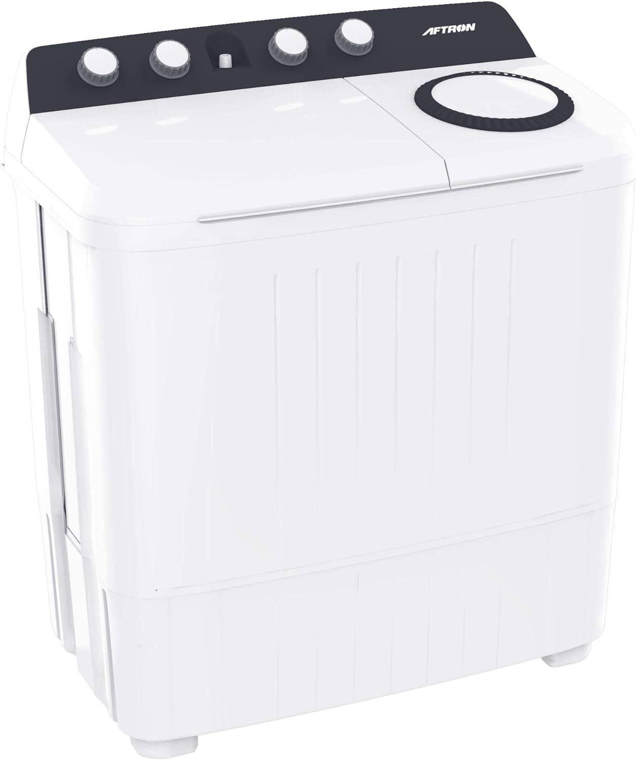 AFTRON Twin Tub Washing Machine 10KG AFW10500X – Semi Automatic | Twin Tub Design | Air Dry Function | Heavy Duty Motor | White