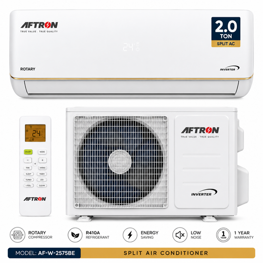 AFTRON 2.0 Ton Split Air Conditioner – AF-W-2575BE | Rotary T3 Compressor with R410A Refrigerant