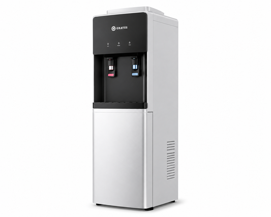GRATUS Bottom Load Water Dispenser GWD3132ACRCW | Hot, Cold & Normal Water | Child Safety Lock | Premium Bottom