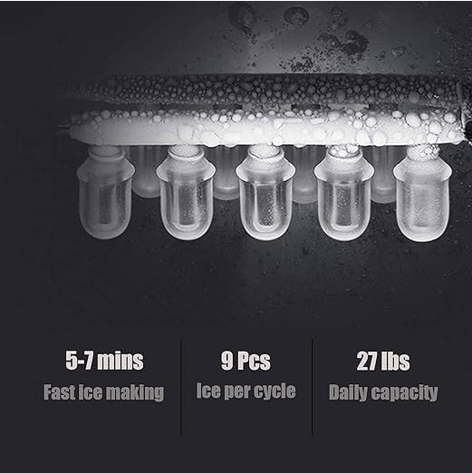 Gratus ice maker with Water Dispenser Hot, cool & Cold 3 Tap (White), 1 Year Full & 2 Year Compressor Warranty, Model -GWID1100ACR1DX