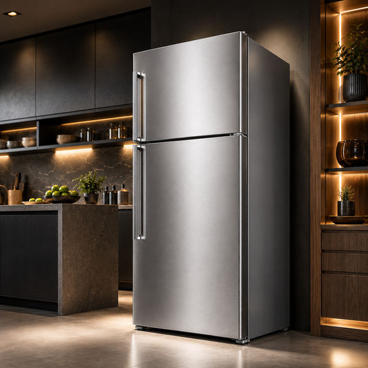 Ariston ART70F1452XME 530L Top Mount Refrigerator – No Frost, Inverter Compressor, Dual Fan Cooling, Silver