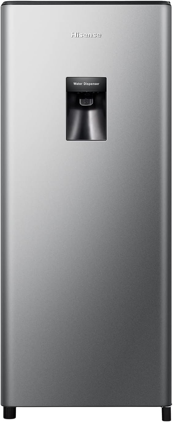 Hisense RR233N4WSU Single Door Refrigerator with Water Dispenser – 233L Compact Silver Fridge