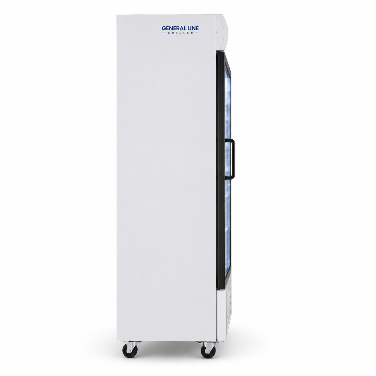 General Line GL420SDDLXB Commercial Display Chiller – Single Glass Door Beverage Cooler