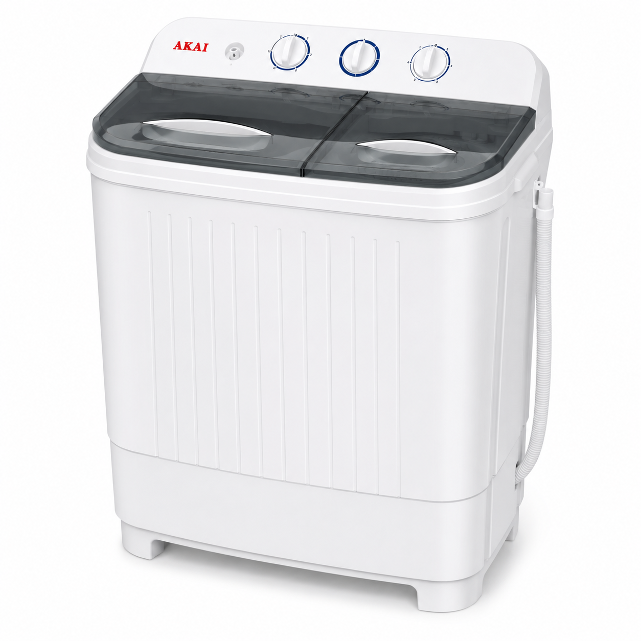 AKAI WMMA-XTT51W 5KG Twin Tub Semi-Automatic Top Load Washing Machine, White