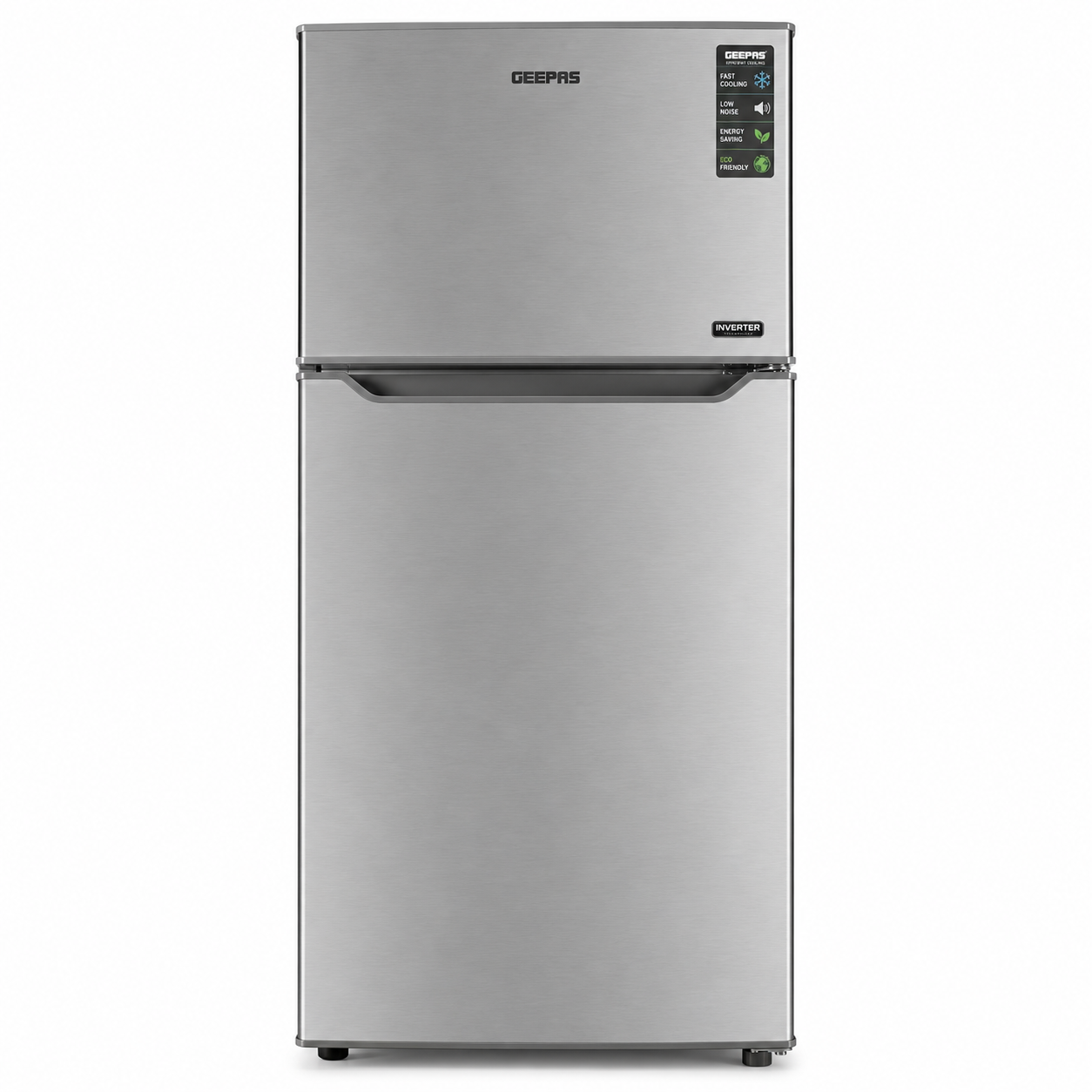 GEEPAS GRF2400SXE 240L Double Door Refrigerator | Fast Cooling | Low Noise | Energy Efficient