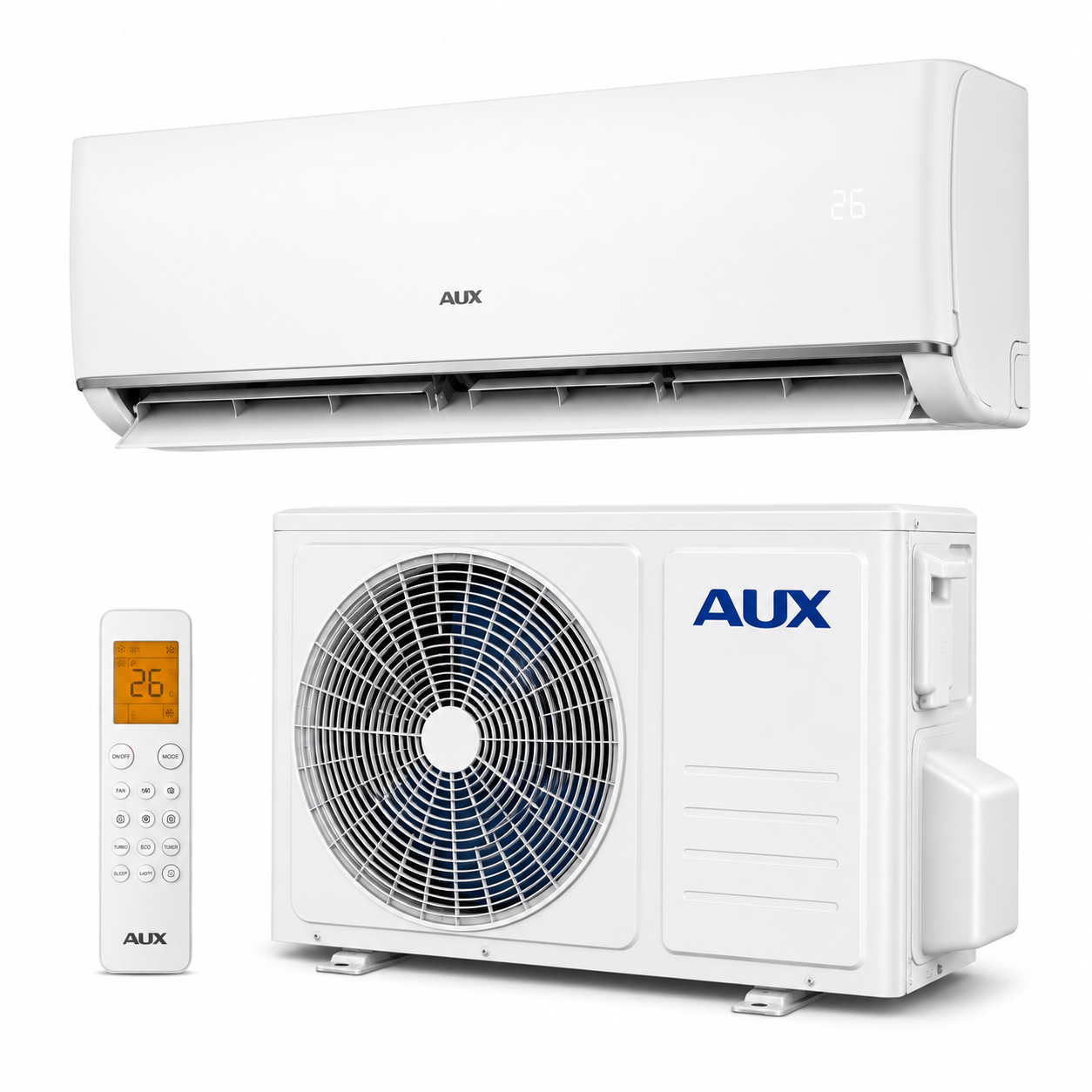 AUX Split AC 1.5 Ton Inverter 2 Star ASTW-18A2-QGC7 – Fast Cooling & Energy Efficient Air Conditioner