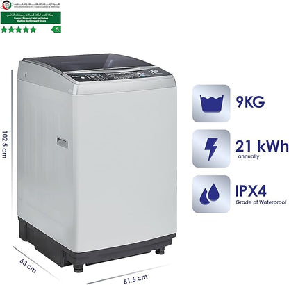 Super General SGW920NS Top Load Washing Machine 9KG – Fully Automatic Washer with LED Display