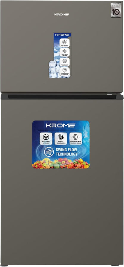 Krome 800L Double Door Inverter Refrigerator with Total No Frost & 360° Swing Flow Cooling | KR-RFF800TI | UAE