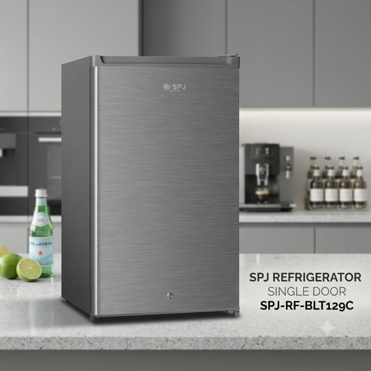 SPJ Single Door Refrigerator SPJ-RF-BLT129C | 90L | Direct Cool | Energy Efficient | Compact Refrigerator129C