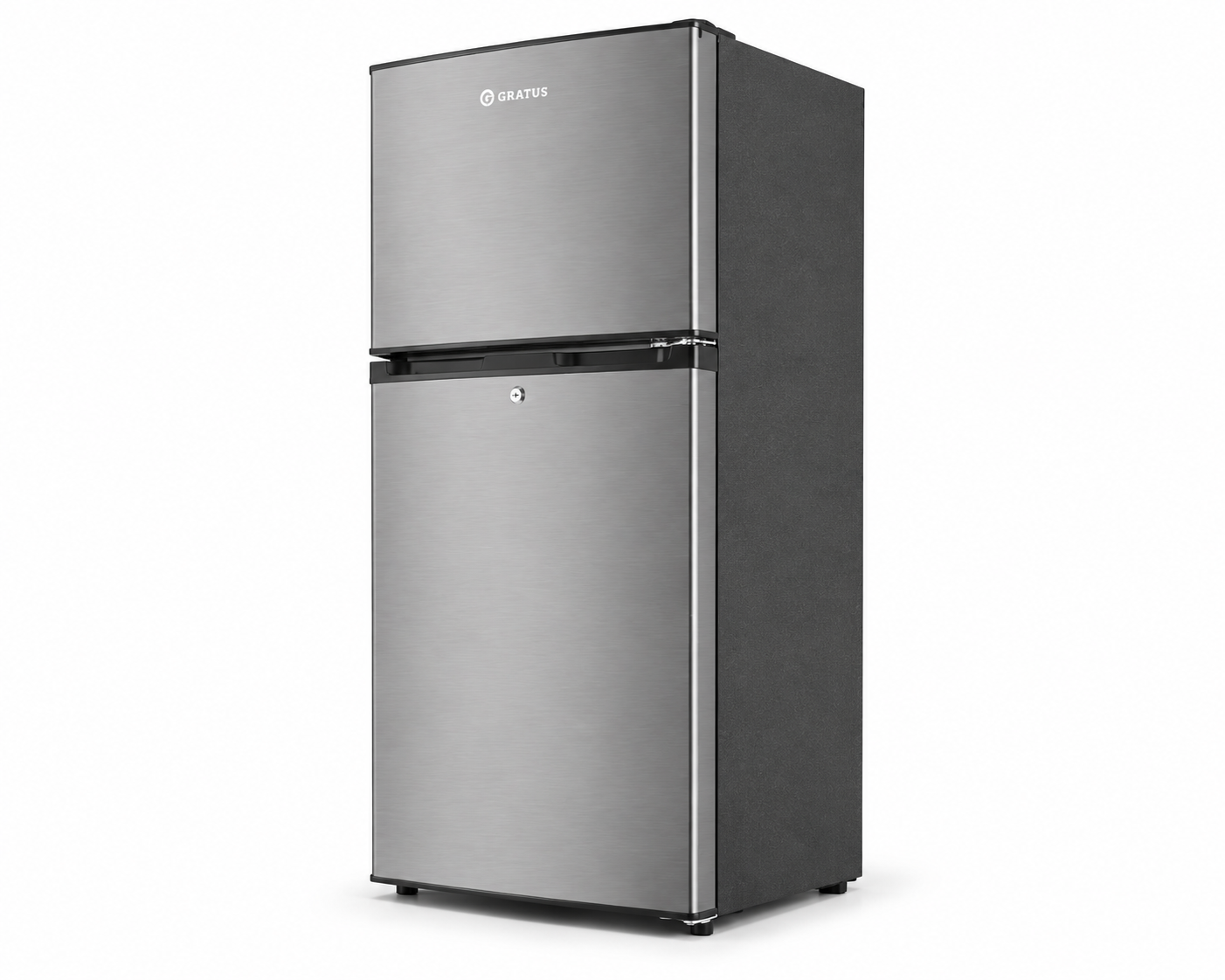 GRATUS 111L Single Door Refrigerator GRFDD111HCX1 | Inox Finish | Compact Direct Cool Fridge with Separate Chiller