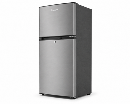 GRATUS 111L Single Door Refrigerator GRFDD111HCX1 | Inox Finish | Compact Direct Cool Fridge with Separate Chiller