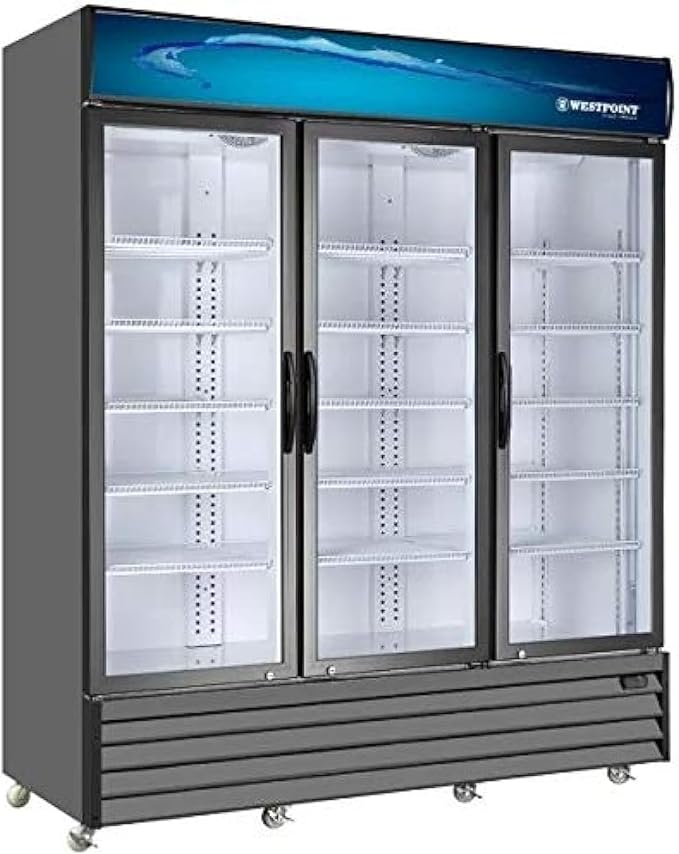 Westpoint WPSN-18017RT3 Upright 3 Door Chiller 1650L – Commercial Display Refrigerator with No Frost Cooling