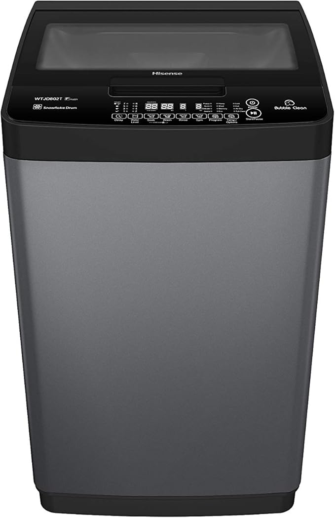 Hisense WTJA802T 8KG Fully Automatic Top Load Washing Machine – Smart & Efficient Laundry Solution
