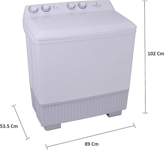 Westpoint WTX-1217 12KG Twin Tub Semi Automatic Washing Machine | Top Load | Air Dry Technology