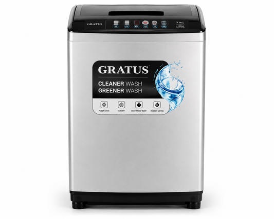 GRATUS W/M Semi Auto Washing Machine 7KG – GSW07KCDX | Powerful Twin Tub Washer & Spinner