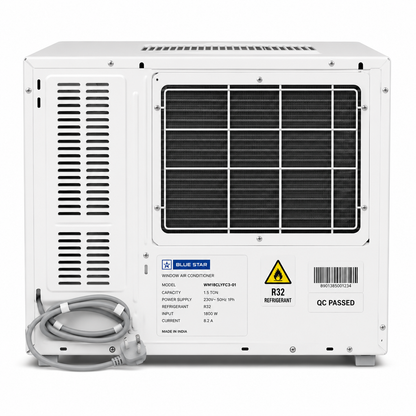 Blue Star Window AC 1.5 Ton Rotary WM18CLYFC3-01 – Fast Cooling & Energy Efficient Air Conditioner